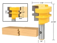 1-1/4" Reversible Glue Joint Router Bit - 1/2" Shank - Yonico 15136