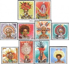 papouasie-nouvelle-guinée 341-350 neuf 1978 coiffure