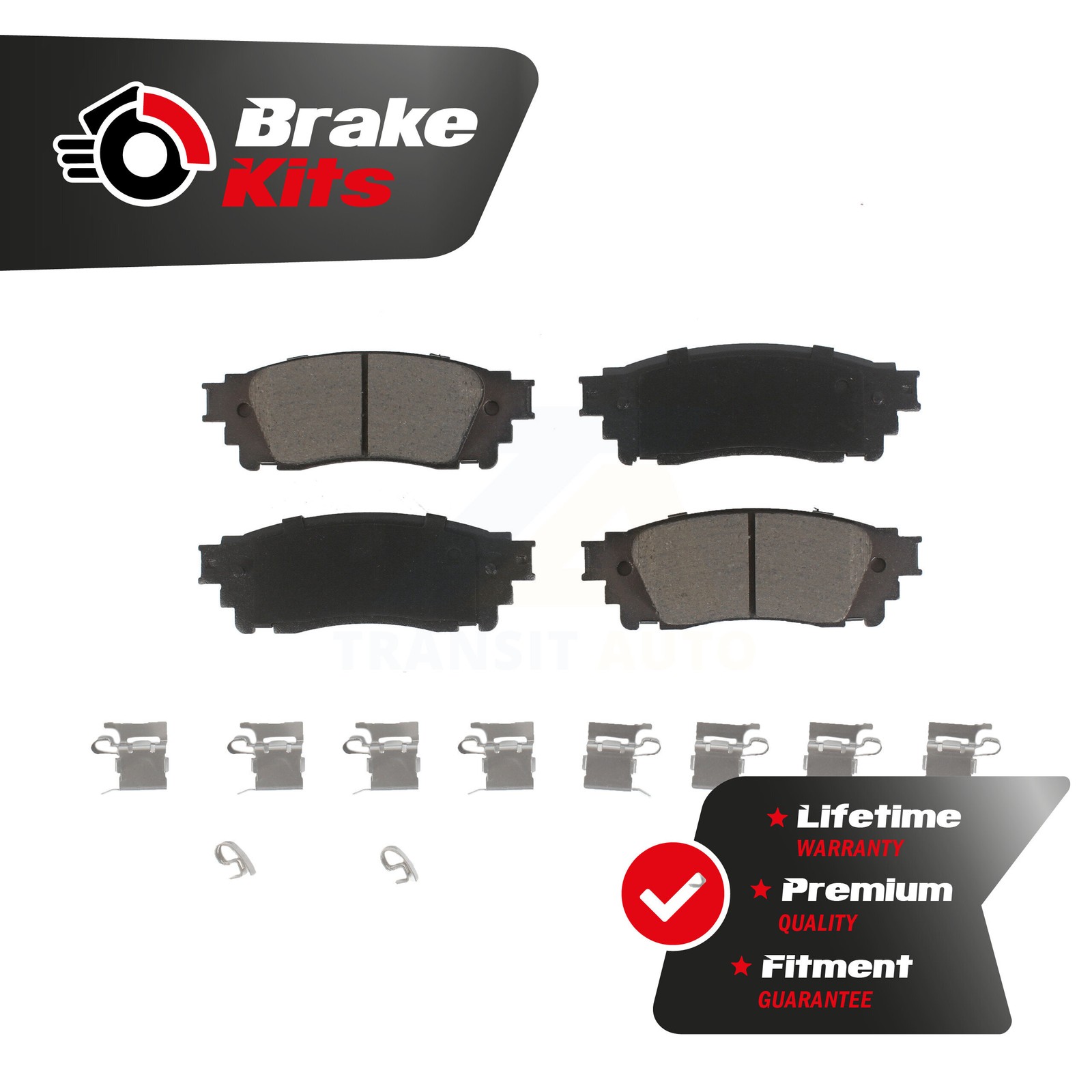 Rear Ceramic Brake Pads Set For 2019-2023 Toyota RAV4 2018-2024 Camry