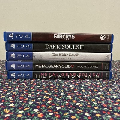 PS4 Game Lot 5 Games   Dark Souls 3, Metal Gear Solid V, Far Cry 5 + More