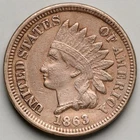 1863 Indian Head Cent