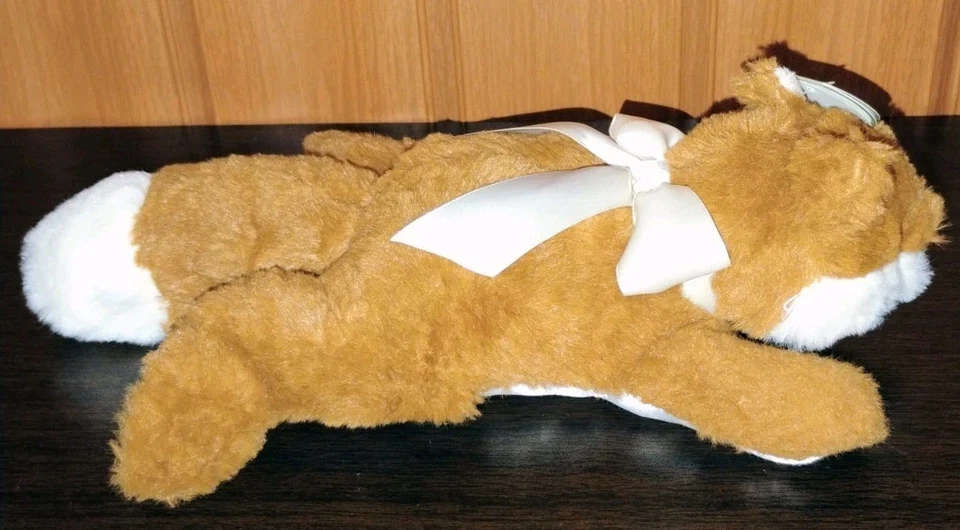 Bearington Baby Fritz Fox Plush Rattle Toy Stuffed Animal Satin Belly Bow 12" Z - Image 4 of 4