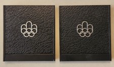 Lot of 2 1976 OLYMPIC EMPTY Coin Cases with Booklet for Series III (1 LG, 1 SM)