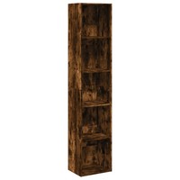 BüCherregal RäUchereiche 40X30X189 Cm Holzwerkstoff Standregal Schmal