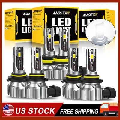 6X 9005 9006 H11 LED Headlight Low Beam Bulb Conversion Kit 45000LM Bright 6500K