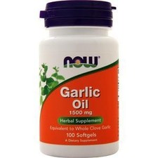 Now Garlic Oil 1500mg  100 sgels