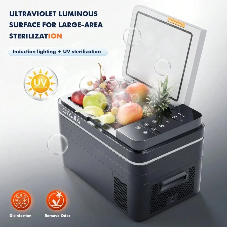 Refrigerador Congelador Coche 30L Nevera Portátil Vehículo Camping Refrigerador Caja -20°C~20°C Foto 3 de 4