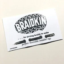 Braidkin Lacing Needle For Creating Braided Rugs, Rug Braiding Tool
