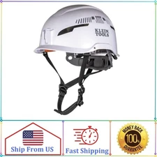 Klein Tools 60565 Safety Helmet, Type-2, Vented Class C, White