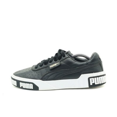 PUMA Damen Cali Schuh Schwarz Leder Low Top Atmungsaktiv Sneaker EU 38.5