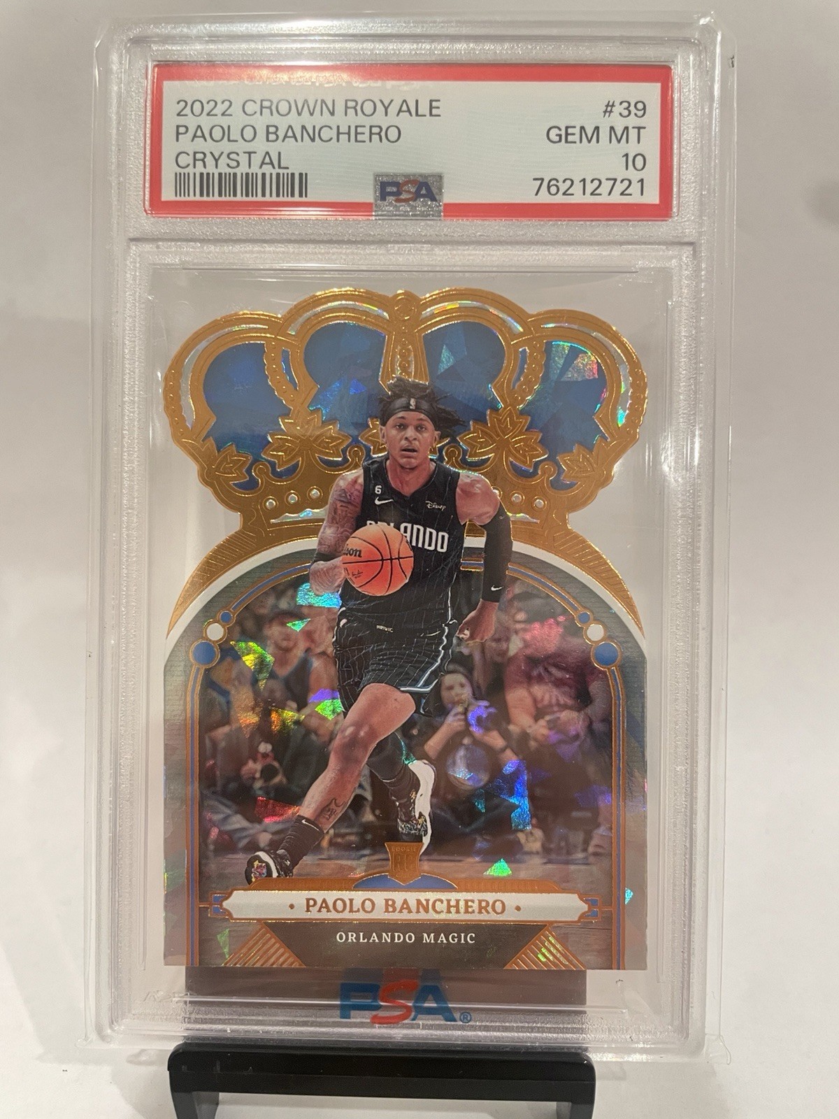 2022-23 Panini Crown Royale - Paolo Banchero #39 Crystal (RC) PSA 10