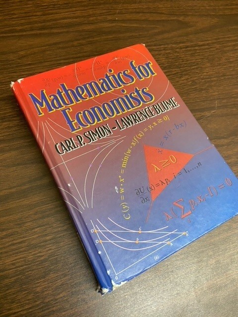 Mathematics for Economists by Lawrence E. Blume and Carl P