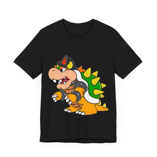 Firefighter themed retro gaming dragon Unisex Short Sleeve Tee - Picture 8 of 13