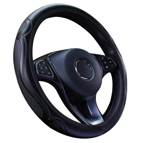 For Hyundai Car Steering Wheel Booster Cover Leather Non-slip Accessories 15inch - Foto 4 di 12