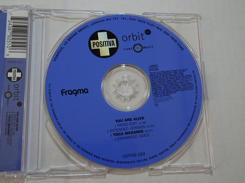 Fragma: You Are Alive Rare CD Single - Picture 2 of 3