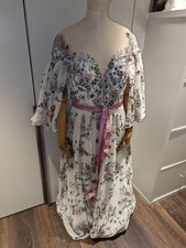 Unique Print Details Prom Dress, Prom Gown, Special Occasion Size 14
