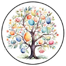 EASTER EGG TREE ENVELOPE SEALS LABELS STICKERS PARTY FAVORS