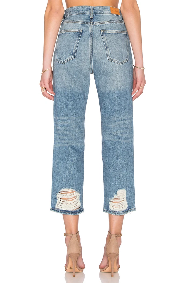 NUEVO CON ETIQUETAS M.i.h JEANS JEANNE WHIPTAIL TIRO ALTO RECORTADOS DESGASTADOS JEANS 30 Foto 3 de 4