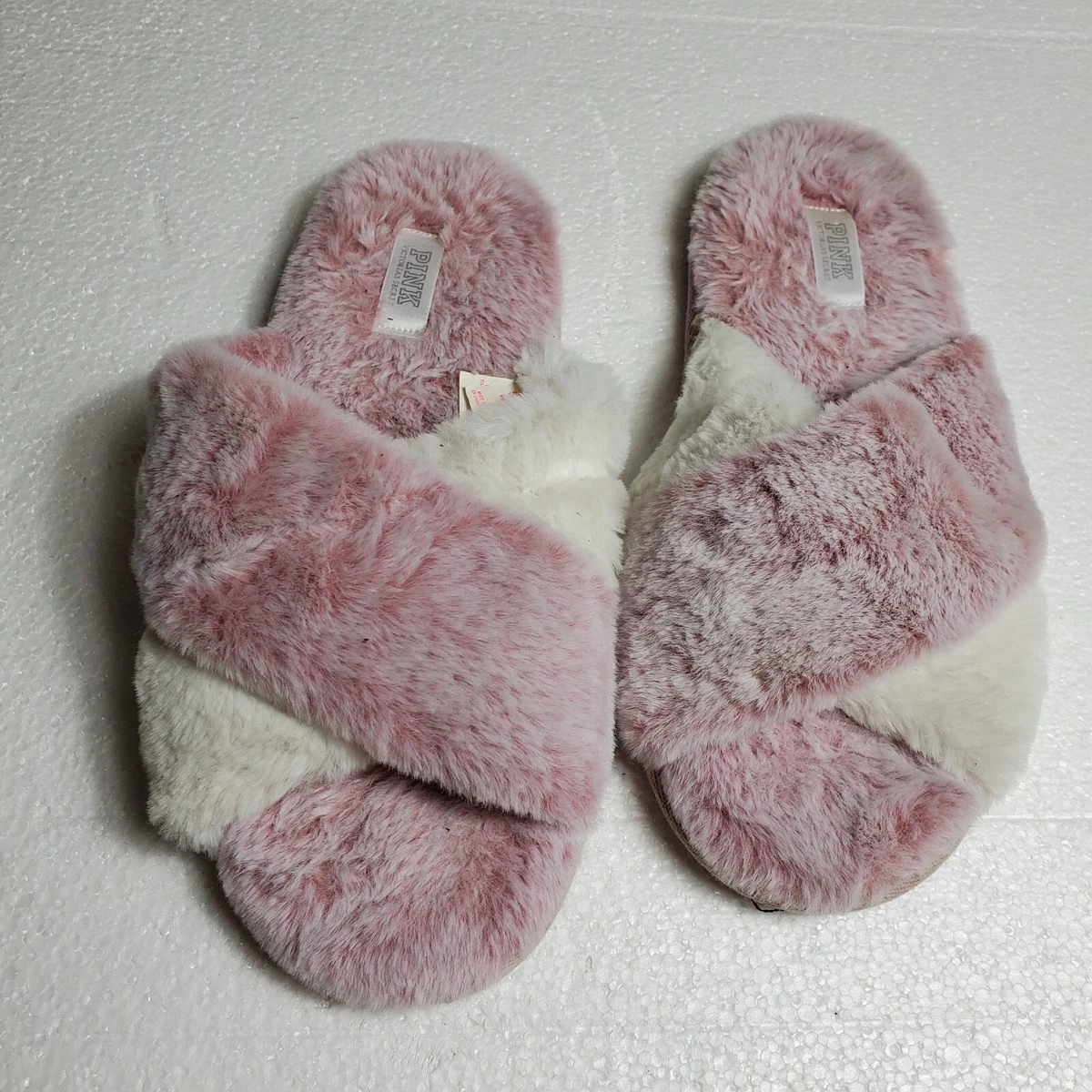 Pink hotsell crossover slippers
