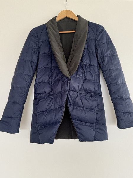 Brunello Cucinelli Reversible Silk Puffer Blazer Jacket Sz.S