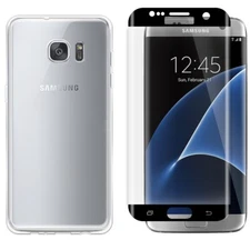 Smooth 9H Hardness Screen Protector TPU Case for Samsung Galaxy S7 edge SM-G935A