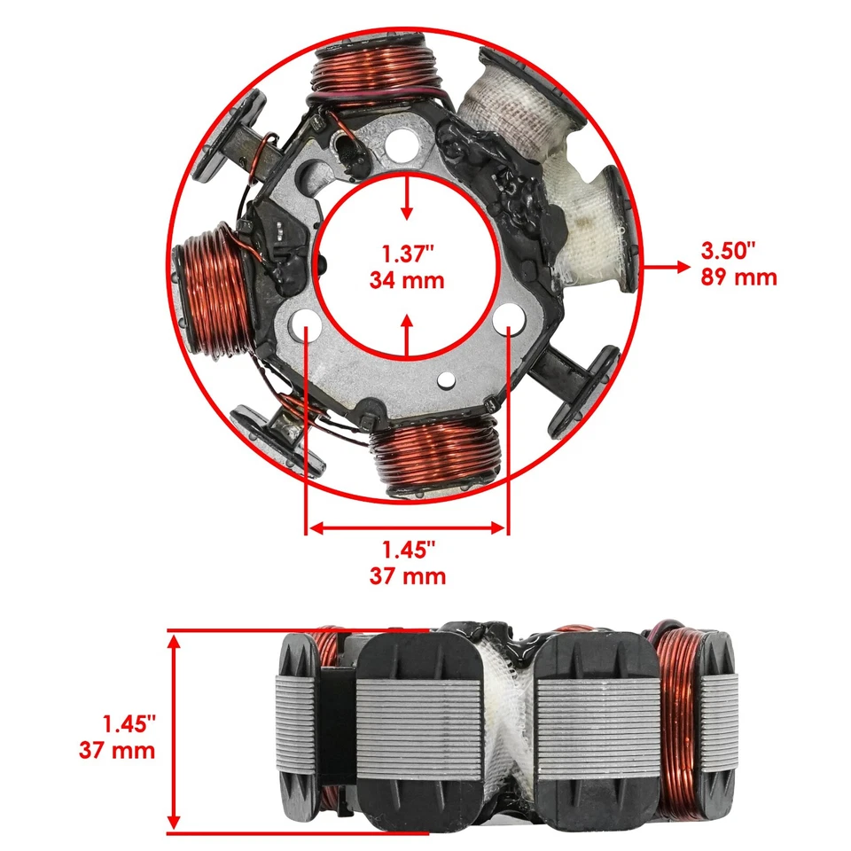 Stator for Honda CRF230F CRF 230F 2003 2004 2005 2006 2007-2017 2019 Magneto - Image 2 of 4