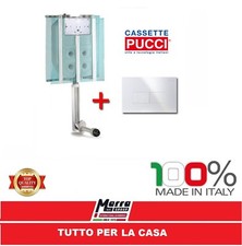 PUCCI CASSETTA ECO INCASSO DOPPIO SCARICO PLACCA INCASSO ECO VASCHETTA WC BAGNO