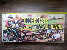 Vintage 1950s Comansi Western Town TODO EL OESTE AMERICANO Wooden Playset