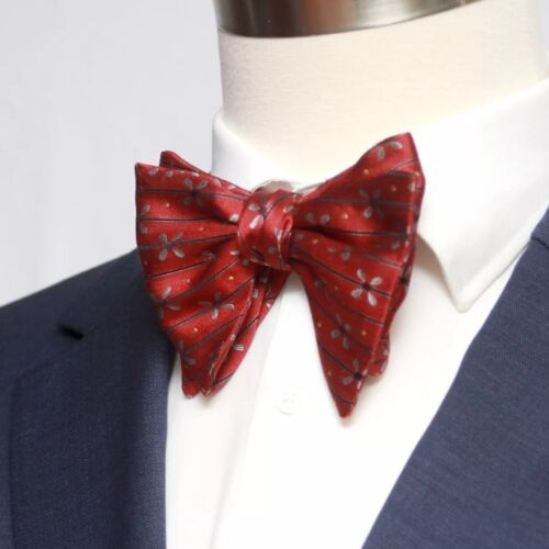 Men's Self-tied Bow Tie Big Butterfly Bow tie Red Ornament S701