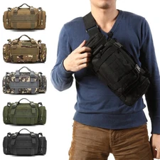 Outdoor Military Tactical Waist Pack Waterproof Camping Hiking Backpack Pouch US