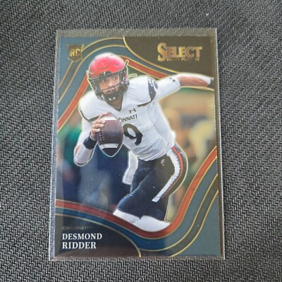 2022 Panini Select Draft Picks - Field Level Desmond Ridder #115 Blue (RC)