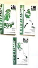 Qty 3 Little League Official Rules & Regulations Baseball Divisions 2011-2013
