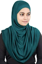 Women's 2-Piece Al-Amira Scarf with Under Scarf/Cap/Bonnet in Soft Viscose Je...