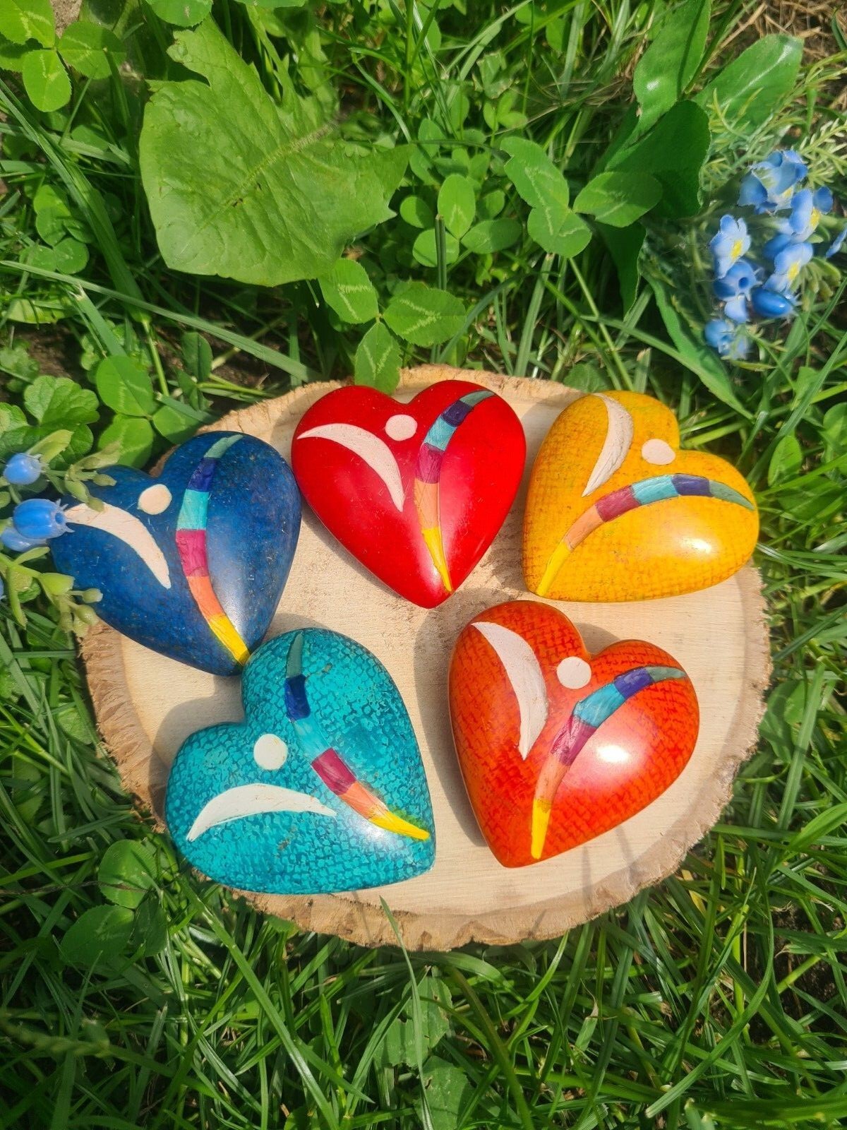 Handschmeichler Herz Engel Glück Geburtstag Speckstein Taschenstein Geschenk