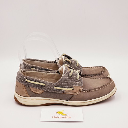 Sperry Bluefish Sparkle Boat Shoes Size 