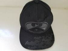 Batman Youth Baseball Hat Snapback Black Symbol on Black