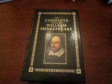 The Complete Works of William Shakespeare - leatherbound -Gold end papers