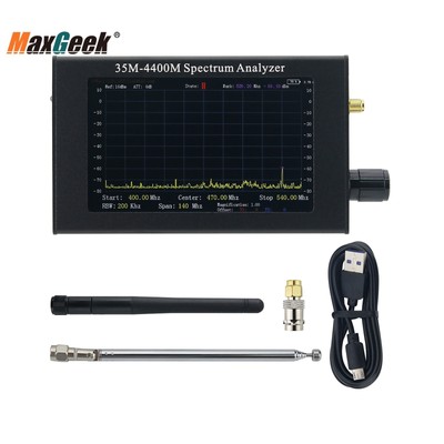 Standard 4.3''TFT LCD Portable Spectrum Analyzer 35M-4400MHz RF High Frequency