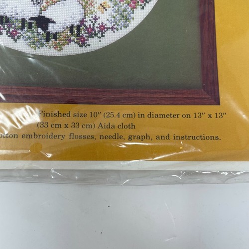 Creative Circle Counted Cross Stitch Kit BLESS THIS HOUSE Cottage Sheep New 1984 - Picture 5 of 6