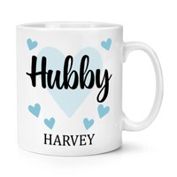 Personalisiert Hubby 284Ml Becher Tasse Weiß Liebe Freund Ehemann Geburtstag