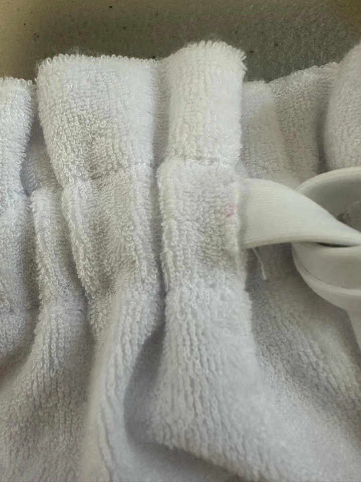 Precio de venta sugerido por el fabricante $58 Pantalones Cortos Anne Cole Sólidos Fácil Terry Blancos Talla Grande DEFECTUOSOS Foto 2 de 3