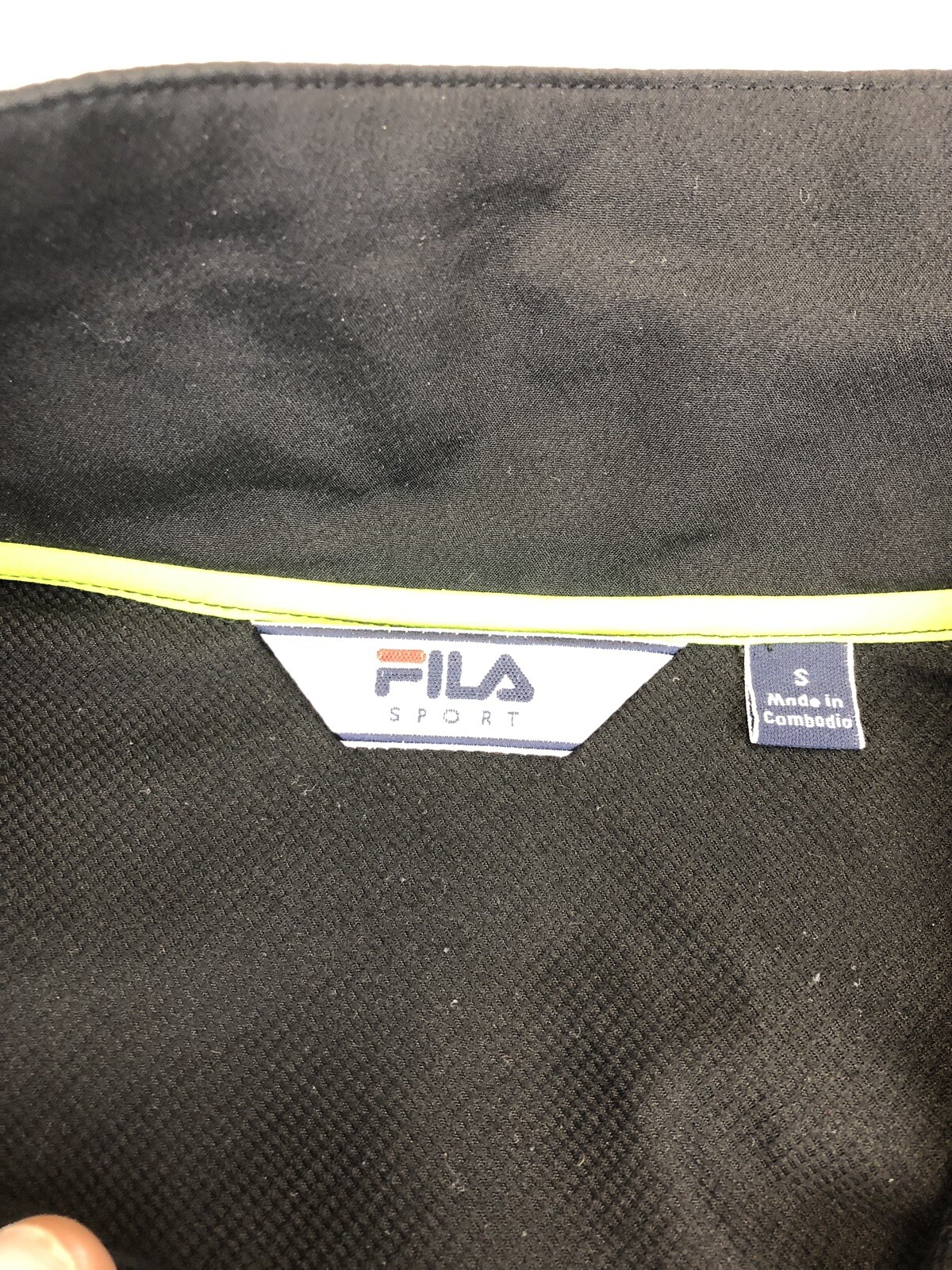 Fila Uomo Zip Up Abbigliamento Attivo Small