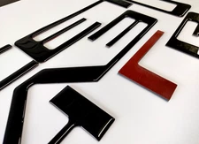 3D BLACK DOMED RAISED TAILGATE LETTER FOR 2023-2026 CHEVROLET COLORADO US MADE