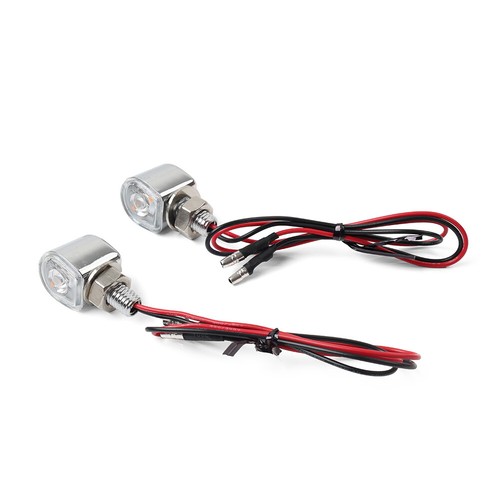 2PCS Mini Motor Turn Signals Indicator Amber Blinker Light Universal Lamp - Picture 5 of 11