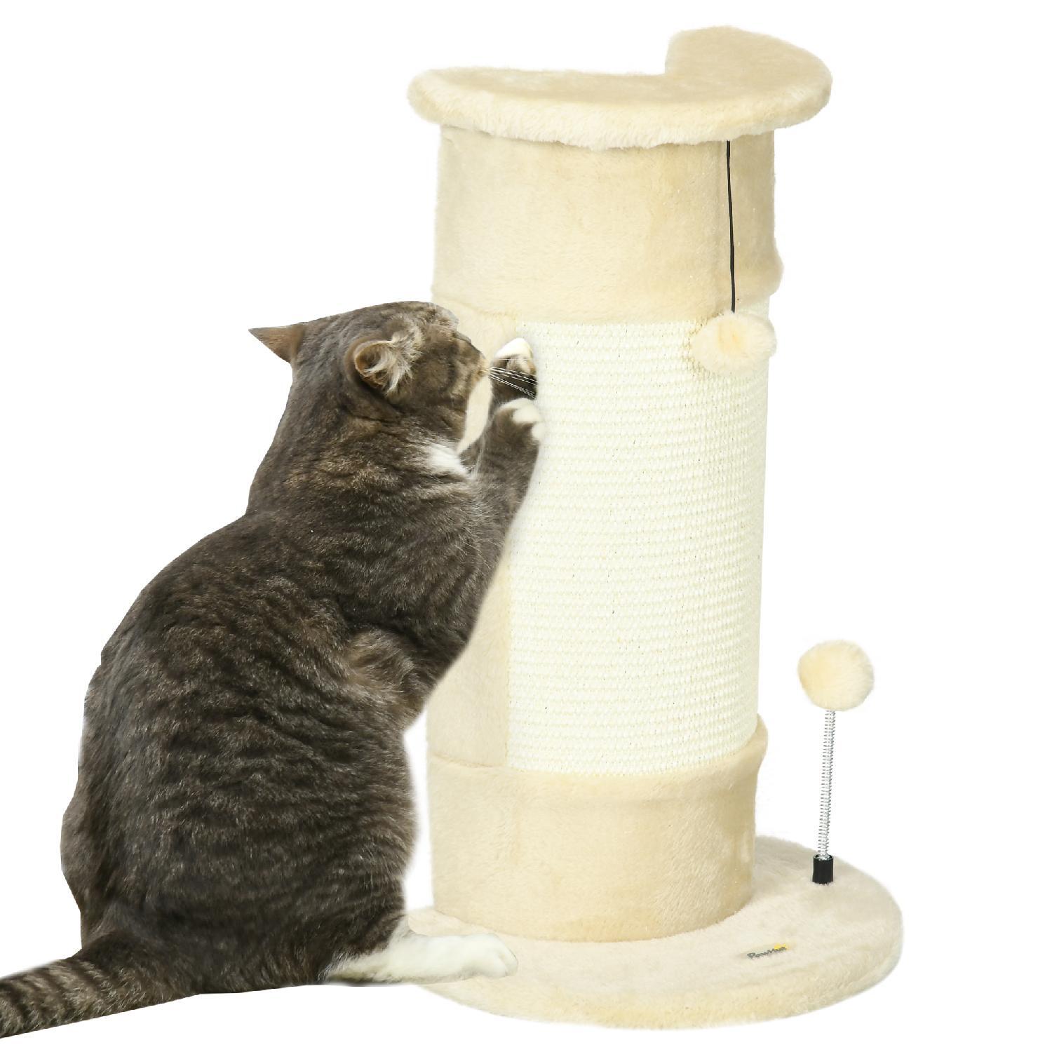 Tiragraffi Gatti DecHome 5kg: Struttura in Sisal e Peluche 34x25.5x58