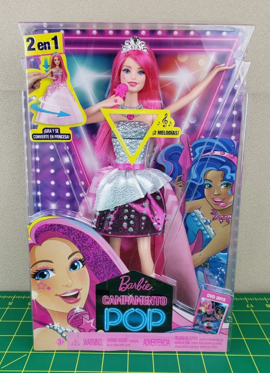 Barbie Campamento Pop Pink Princess Courtney Pop SPANISH Doll PKG DSTRSS
