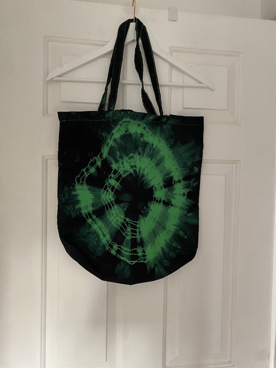 Alternative/Gothic/Grunge/Yoga/Hippy/Festival Hand Tie Dyed Tote Bag