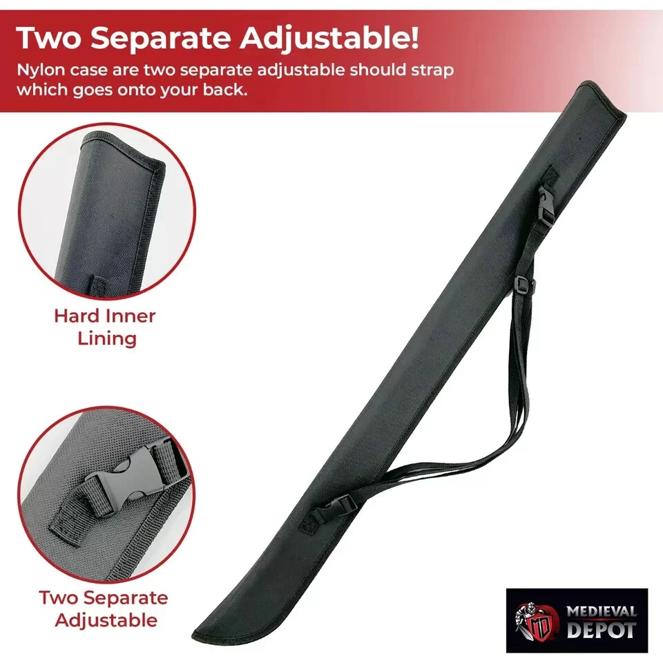 Katana Bokken Shinai Espada de Espuma Grande Nylon Estuche de Transporte Ajustable Total 33" Foto 3 de 4