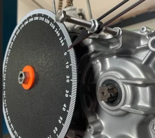 Universal Engine Degree Wheel for Timing or Porting 2 or 4 Stroke with Pointer