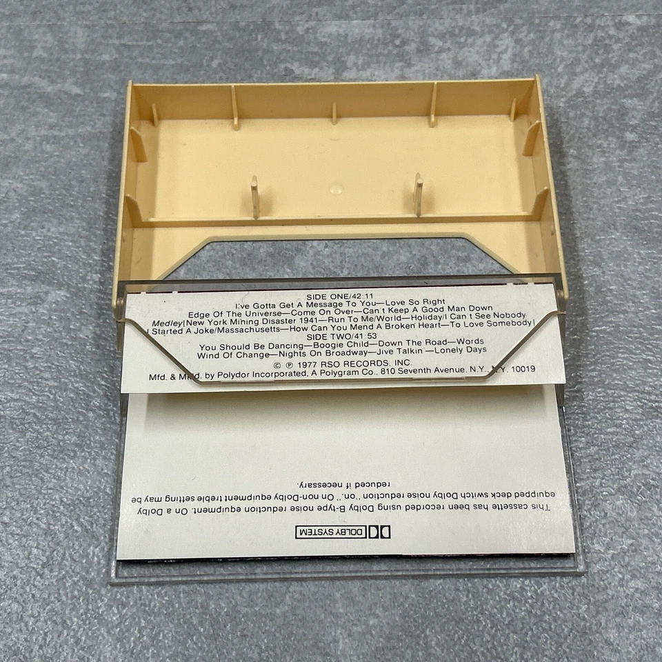 Here At Last BEE GEES Live (CASSETTE TAPE, 1977, RSO Records) - Image 4 of 4